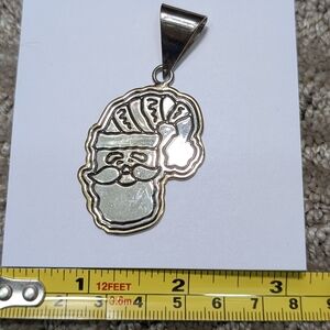 Silver Santa Pendant